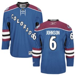 Authentic Reebok Adult Erik Johnson Third Jersey - NHL 6 Colorado Avalanche