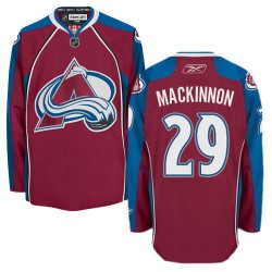 Authentic Reebok Youth Nathan MacKinnon Burgundy Home Jersey - NHL 29 Colorado Avalanche