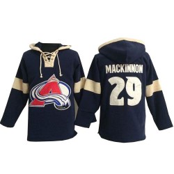 Authentic Old Time Hockey Adult Nathan MacKinnon Pullover Hoodie Jersey - NHL 29 Colorado Avalanche