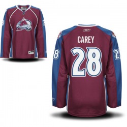 Premier Reebok Women's Paul Carey Maroon Alternate Jersey - NHL 28 Colorado Avalanche