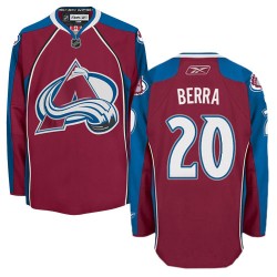 Authentic Reebok Adult Reto Berra Burgundy Home Jersey - NHL 20 Colorado Avalanche