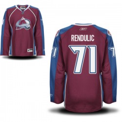 Premier Reebok Women's Borna Rendulic Maroon Alternate Jersey - NHL 71 Colorado Avalanche