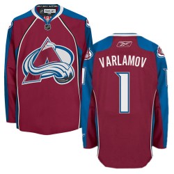 Authentic Reebok Adult Semyon Varlamov Burgundy Home Jersey - NHL 1 Colorado Avalanche