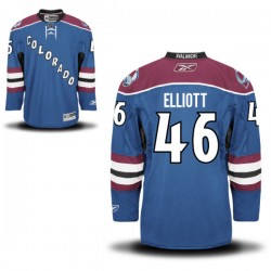 Authentic Reebok Adult Stefan Elliott Steel Alternate Jersey - NHL 46 Colorado Avalanche