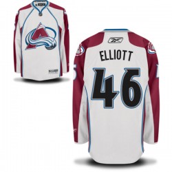 Authentic Reebok Adult Stefan Elliott Home Jersey - NHL 46 Colorado Avalanche