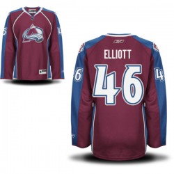 Authentic Reebok Women's Stefan Elliott Maroon Alternate Jersey - NHL 46 Colorado Avalanche