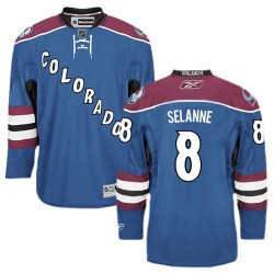 Authentic Reebok Adult Teemu Selanne Third Jersey - NHL 8 Colorado Avalanche