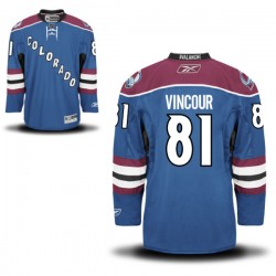 Premier Reebok Adult Tomas Vincour Steel Alternate Jersey - NHL 81 Colorado Avalanche