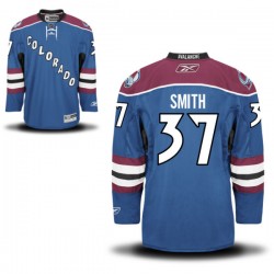 Authentic Reebok Adult Colin Smith Steel Alternate Jersey - NHL 37 Colorado Avalanche