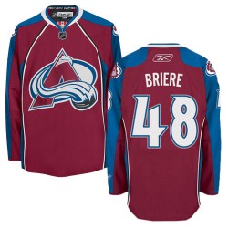 Authentic Reebok Adult Daniel Briere Burgundy Home Jersey - NHL 48 Colorado Avalanche