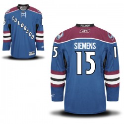 Authentic Reebok Adult Duncan Siemens Steel Alternate Jersey - NHL 15 Colorado Avalanche