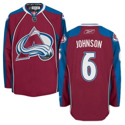 Authentic Reebok Adult Erik Johnson Burgundy Home Jersey - NHL 6 Colorado Avalanche