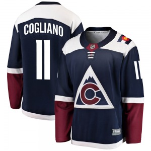 Breakaway Fanatics Branded Youth Andrew Cogliano Navy Alternate Jersey - NHL Colorado Avalanche