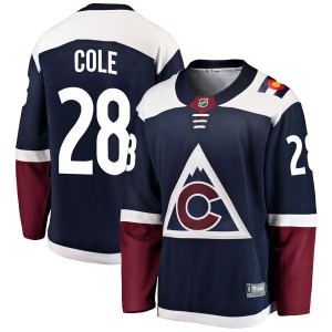 Breakaway Fanatics Branded Youth Ian Cole Navy Alternate Jersey - NHL Colorado Avalanche