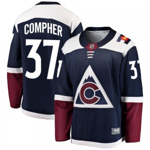 Breakaway Fanatics Branded Youth J.t. Compher Navy J.T. Compher Alternate Jersey - NHL Colorado Avalanche