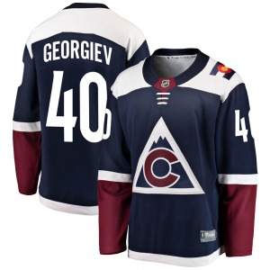 Breakaway Fanatics Branded Youth Alexandar Georgiev Navy Alternate Jersey - NHL Colorado Avalanche