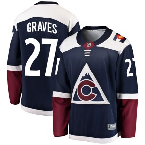 Breakaway Fanatics Branded Youth Ryan Graves Navy Alternate Jersey - NHL Colorado Avalanche
