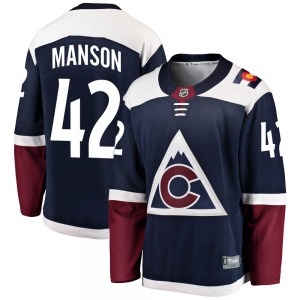 Breakaway Fanatics Branded Youth Josh Manson Navy Alternate Jersey - NHL Colorado Avalanche
