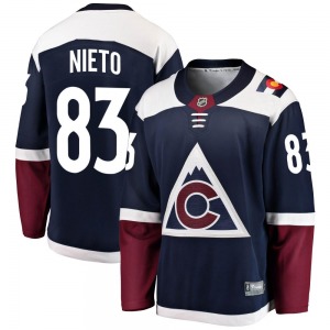 Breakaway Fanatics Branded Youth Matt Nieto Navy Alternate Jersey - NHL Colorado Avalanche