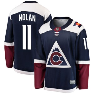 Breakaway Fanatics Branded Youth Owen Nolan Navy Alternate Jersey - NHL Colorado Avalanche