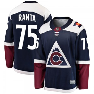 Breakaway Fanatics Branded Youth Sampo Ranta Navy Alternate Jersey - NHL Colorado Avalanche