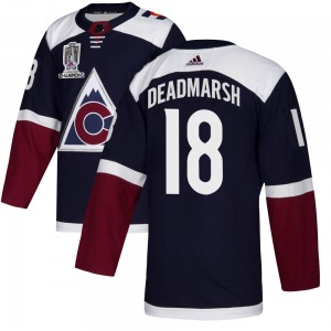 Authentic Adidas Youth Adam Deadmarsh Navy Alternate 2022 Stanley Cup Champions Jersey - NHL Colorado Avalanche