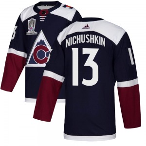 Authentic Adidas Youth Valeri Nichushkin Navy Alternate 2022 Stanley Cup Champions Jersey - NHL Colorado Avalanche