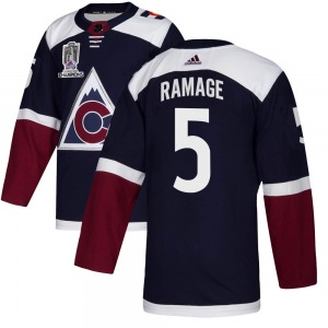Authentic Adidas Youth Rob Ramage Navy Alternate 2022 Stanley Cup Champions Jersey - NHL Colorado Avalanche