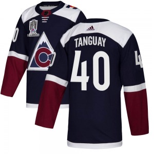 Authentic Adidas Youth Alex Tanguay Navy Alternate 2022 Stanley Cup Champions Jersey - NHL Colorado Avalanche