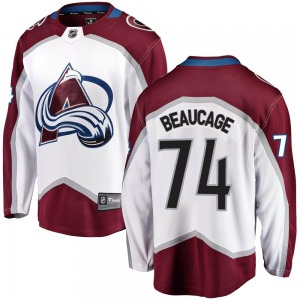 Breakaway Fanatics Branded Youth Alex Beaucage White Away Jersey - NHL Colorado Avalanche