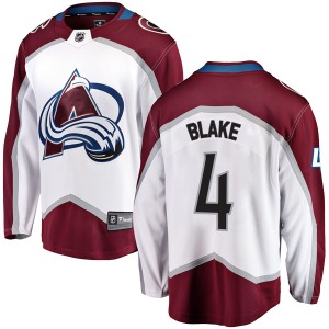Breakaway Fanatics Branded Youth Rob Blake White Away Jersey - NHL Colorado Avalanche