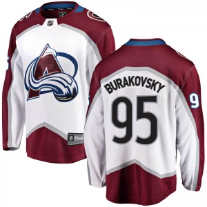 Breakaway Fanatics Branded Youth Andre Burakovsky White Away Jersey - NHL Colorado Avalanche