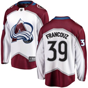 Breakaway Fanatics Branded Youth Pavel Francouz White Away Jersey - NHL Colorado Avalanche