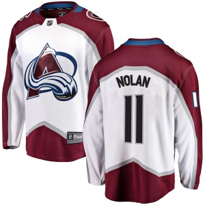 Breakaway Fanatics Branded Youth Owen Nolan White Away Jersey - NHL Colorado Avalanche