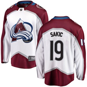Breakaway Fanatics Branded Youth Joe Sakic White Away Jersey - NHL Colorado Avalanche