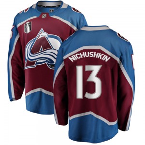 Breakaway Fanatics Branded Youth Valeri Nichushkin Maroon Home 2022 Stanley Cup Final Patch Jersey - NHL Colorado Avalanche