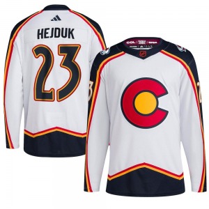 Authentic Adidas Youth Milan Hejduk White Reverse Retro 2.0 Jersey - NHL Colorado Avalanche