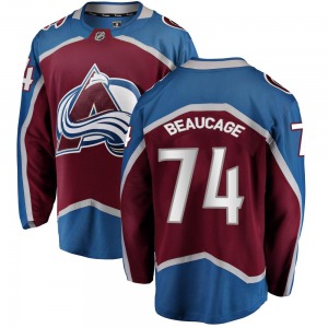 Breakaway Fanatics Branded Youth Alex Beaucage Maroon Home Jersey - NHL Colorado Avalanche