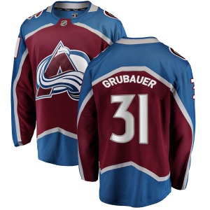 Breakaway Fanatics Branded Youth Philipp Grubauer Maroon Home Jersey - NHL Colorado Avalanche