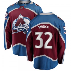 Breakaway Fanatics Branded Youth Hunter Miska Maroon Home Jersey - NHL Colorado Avalanche