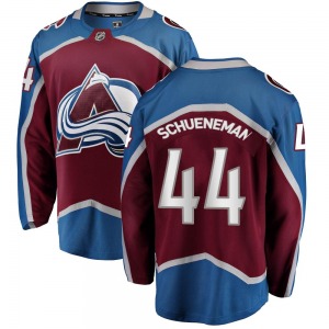 Breakaway Fanatics Branded Youth Corey Schueneman Maroon Home Jersey - NHL Colorado Avalanche