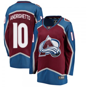 Breakaway Fanatics Branded Women's Sven Andrighetto Maroon Home Jersey - NHL Colorado Avalanche