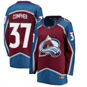 Breakaway Fanatics Branded Women's J.t. Compher J.T. Compher Maroon Home Jersey - NHL Colorado Avalanche