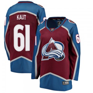 Breakaway Fanatics Branded Women's Martin Kaut Maroon Home Jersey - NHL Colorado Avalanche