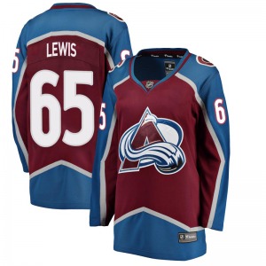 Breakaway Fanatics Branded Women's Ty Lewis Maroon Home Jersey - NHL Colorado Avalanche