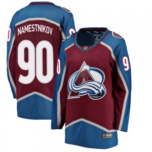 Breakaway Fanatics Branded Women's Vladislav Namestnikov ized Maroon Home Jersey - NHL Colorado Avalanche