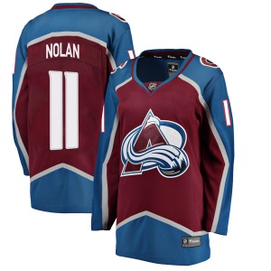 Breakaway Fanatics Branded Women's Owen Nolan Maroon Home Jersey - NHL Colorado Avalanche