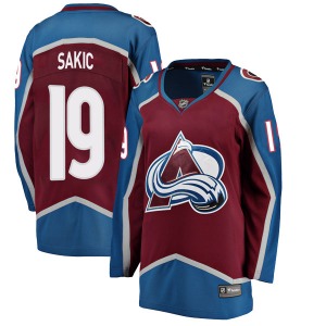 Breakaway Fanatics Branded Women's Joe Sakic Maroon Home Jersey - NHL Colorado Avalanche