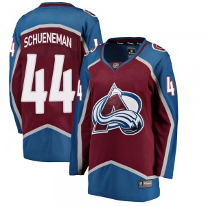 Breakaway Fanatics Branded Women's Corey Schueneman Maroon Home Jersey - NHL Colorado Avalanche