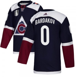 Authentic Adidas Youth Zakhar Bardakov Navy Alternate 2022 Stanley Cup Final Patch Jersey - NHL Colorado Avalanche